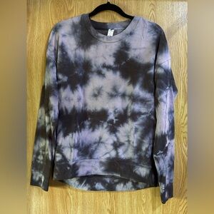 Purple & Black Tye-Dye Long Sleeve